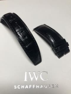 IWC ブラックアリゲーターレザーベルト 新品に近い中古のサムネイル
