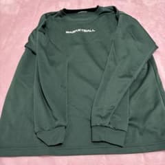 ダークグリーン 長袖 Tシャツ Lサイズのサムネイル