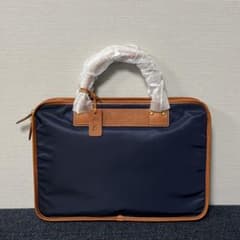 [新品未使用/ 定価¥60,500] Felisi 本革 ネイビービジネスバッグのサムネイル