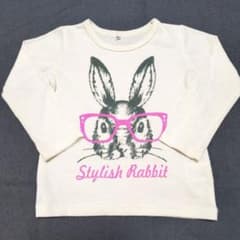 ベビー トップス 長袖 ロンＴ Stylish Rabbit 95cmのサムネイル