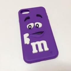 シリコンiPhoneケースm&mパープルのサムネイル