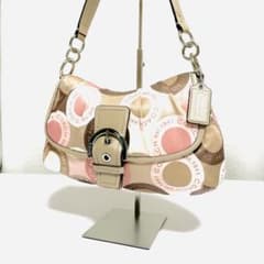 COACH Soho Op Art Dot Shoulder Bag Pinkのサムネイル