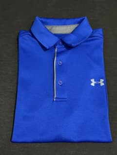 UNDER ARMOUR 吸汗速乾ポロシャツ 青 半袖のサムネイル