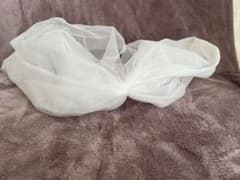 【結婚式】胸元用チュールリボン ブートニア風装飾のサムネイル