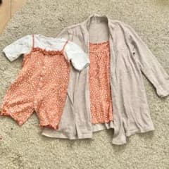 【mi様専用】親子でお揃い♪授乳服＆カバーオールのサムネイル