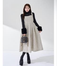 極美品】Darich ツイードボリュームミディワンピース 2025AW 完売品