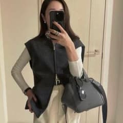 試着のみ）YONFA AW ウールジップベスト グレー ベスト ジレ - メルカリ