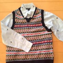美品☆ボーイズ LANDS'END 長袖シャツ＆ベストのサムネイル