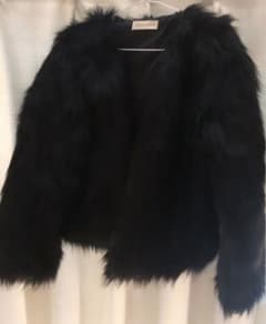 SHOPLIST ファーコート ブラックのサムネイル