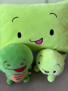 [중고품] 마이젠 시스터즈 마이키 봉제인형 2장·쿠션 세트 판매