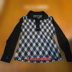 KISS ON THE GREEN レディースアーガイル柄長袖シャツのサムネイル