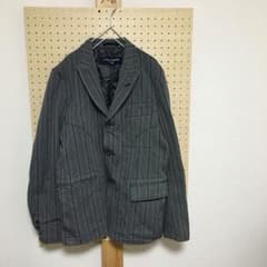 COMME des GARCONS HOMME 縮絨ジャケット S ストライプのサムネイル