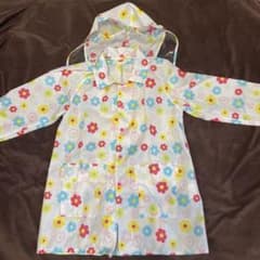 キッズ レインコート 花柄 110cmのサムネイル