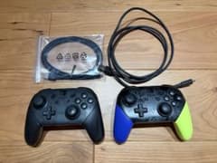 【ジャンク品】Nintendo Switch Proコントローラー 2個セットのサムネイル