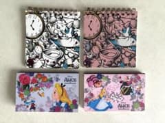 Rare Tokyo Disney Resort Alice in Wonderland Notebook Set of 4