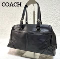 COACH ハンドバッグ ブラック レザー ミニボストン y2k コーチのサムネイル