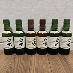 山崎　白州　ミニボトル　6本セット 山崎・白州ミニボトル6本セット - メルカリ