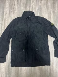 Stone Island ブラック ポリエステルナイロンフィールドジャケット L 
