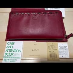 未使用 Dakota レッド系 長財布 L字ファスナー ダコタのサムネイル