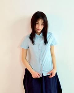 COYSEIO 水色 半袖ボタンシャツ NANA SKYBULE SHIRT COYSEIO 水色 半袖ボタンシャツ NANA SKYBULE SHIRT - メルカリ
