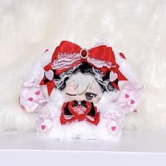 おすわりぬい服　ぬいふく　ちびぐるみ　きぐるみ　白　赤　黒　ピンク　天使　うさぎのサムネイル