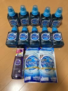 【値下げ】スーパーナノックス　ボトル10本、ニオイ専用1本、詰め替え2個のサムネイル