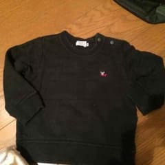 ☆美品☆ミキハウス☆ダブルB☆トレーナー☆ブラック90☆男女可☆のサムネイル