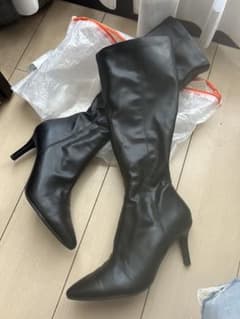 r*p様 RANDAブラックロングブーツ Lサイズのサムネイル