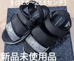 Mafmof マフモフ 厚底スポーツサンダル ラメ ブラックのサムネイル