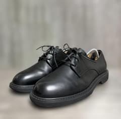 Oxford & Derby 黒 レザー シューズ 紐靴のサムネイル