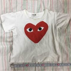 【古着】コム デ ギャルソン play キッズ Tシャツ サイズ2(90くらい)のサムネイル
