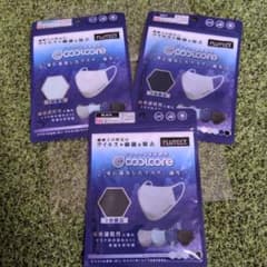 【新品】coolcoreクールコアマスク夏マスクFLUTECT3色セットMサイズのサムネイル