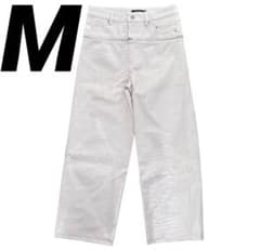 GOAR.ARCHIVE クロコレザー 白 ZIPPER PANTS CROC goar.archive クロコレザー ホワイト - メルカリ