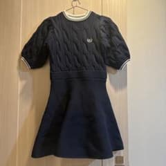 GRL グレイル　ロゴ刺繍ケーブル編みニットフレアワンピース［tu1176］のサムネイル