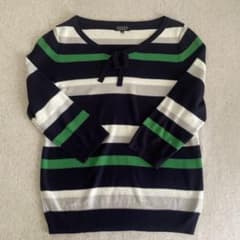 SONIA RYKIEL ストライプサマーニット 38のサムネイル