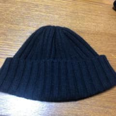 無印良品 リブ編みワッチ（ニット帽 ニットキャップ）55〜59cm ブラックのサムネイル