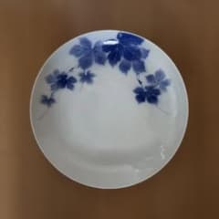 深川製磁 染付 青い葉柄の大皿 - メルカリ