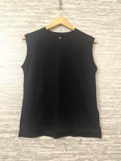UNIQLO エアリズムコットンクルーネックT ノースリーブ M
