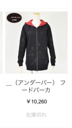 ＿＿（アンダーバー） × h.NAOTO パーカーのサムネイル