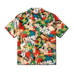 花柄 半袖シャツ アロハ 夏威夷風 海辺 リゾート 男女兼用のサムネイル