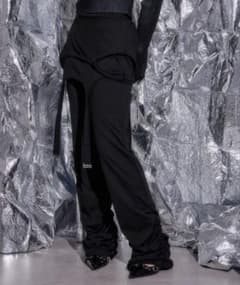layered cut flare pants / レイヤードカットフレアパンツのサムネイル