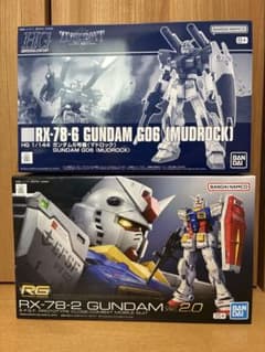 HG ガンダム6号機(マドロック)& RG ガンダム Ver.2.0 新品未開封 HG ガンダム6号機(マドロック)& RG ガンダム Ver.2.0 新品未開封
