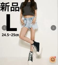 新品未使用 鈴木亜美さん 新作ハイカットスニーカー Lサイズ - メルカリ