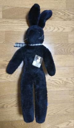 キラキラ天使の黒うさぎ 　オリエンタルトーイ 　約60cm　希少　作家 即購入不可】キラキラ天使の黒うさぎ オリエンタルトーイ 約60cm 希少