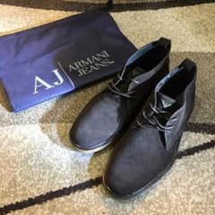 Armani Jeans 新品スエードレザーアンクルブーツのサムネイル