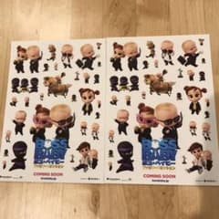 보스 베이비 패밀리 미션 씰 2장 세트
