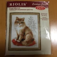クロスステッチ　キット　猫のサムネイル