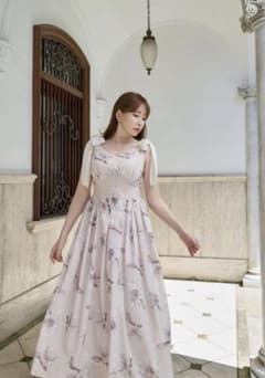 herlipto Sunflower-Printed Midi Dress S - メルカリ