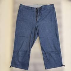 Papas メンズ デニム 7部丈 パンツ インディゴのサムネイル