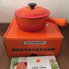 新品未使用！Le Creuset ルクルーゼ ソースパン 18cm オレンジのサムネイル